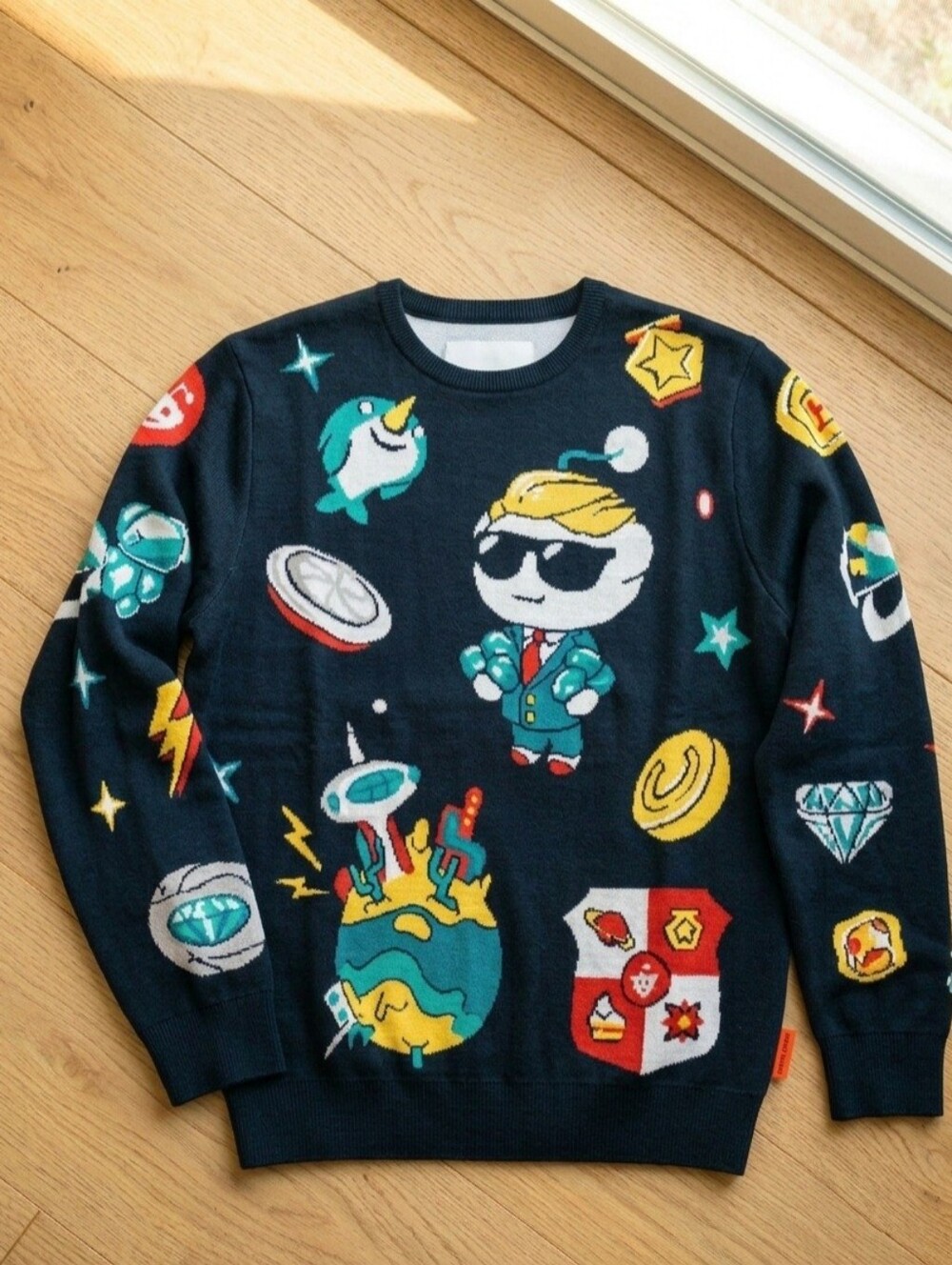 RARE Reddit Limited Edition WallStreetBets Knit Sweater Large Like New WSB